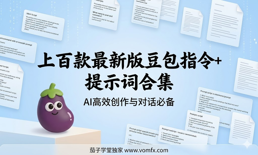 上百款最新版豆包指令+ 提示词合集，AI高效创作与对话必备