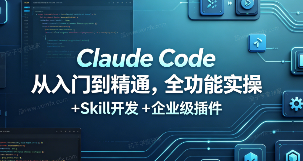 Claude Code从入门到精通,全功能实操+Skill开发 +企业级插件