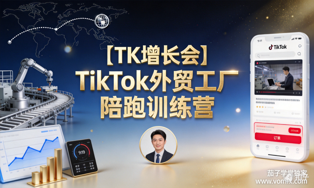 【TK增长会】TikTok外贸工厂 陪跑训练营