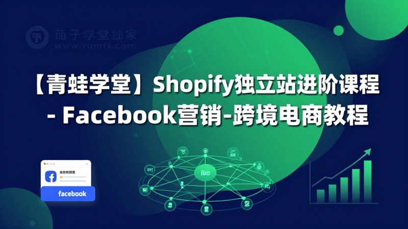 青蛙学堂 Shopify 独立站进阶课程｜Facebook 营销与跨境电商运营系统实战教程-茄子学堂-学必富