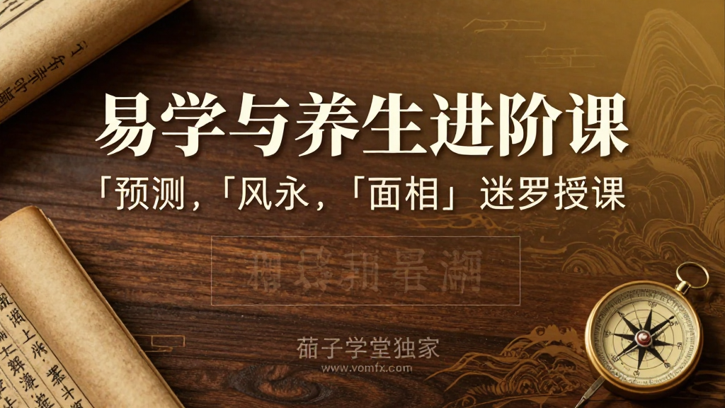 易学与养生进阶课「预测」「风水」「面相」迷罗授课