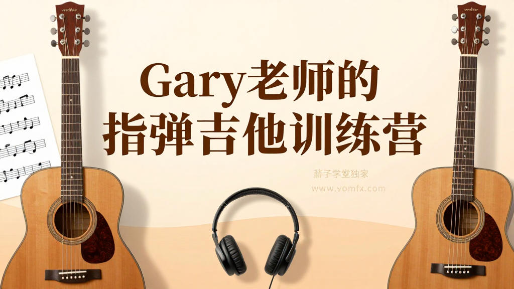 Garry 老师指弹吉他训练营｜吉他指法编排曲目练习零基础进阶实战课程