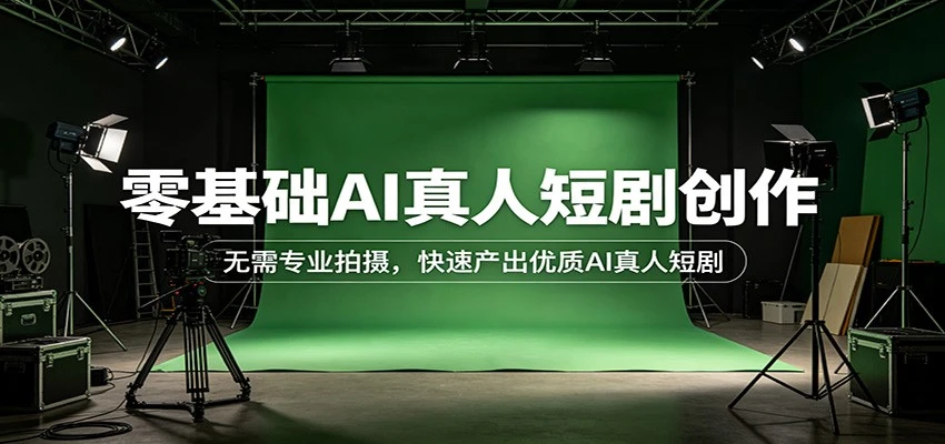 【精】零基础AI真人短剧创作：无需专业拍摄，快速产出优质AI真人短剧-茄子学堂-学必富