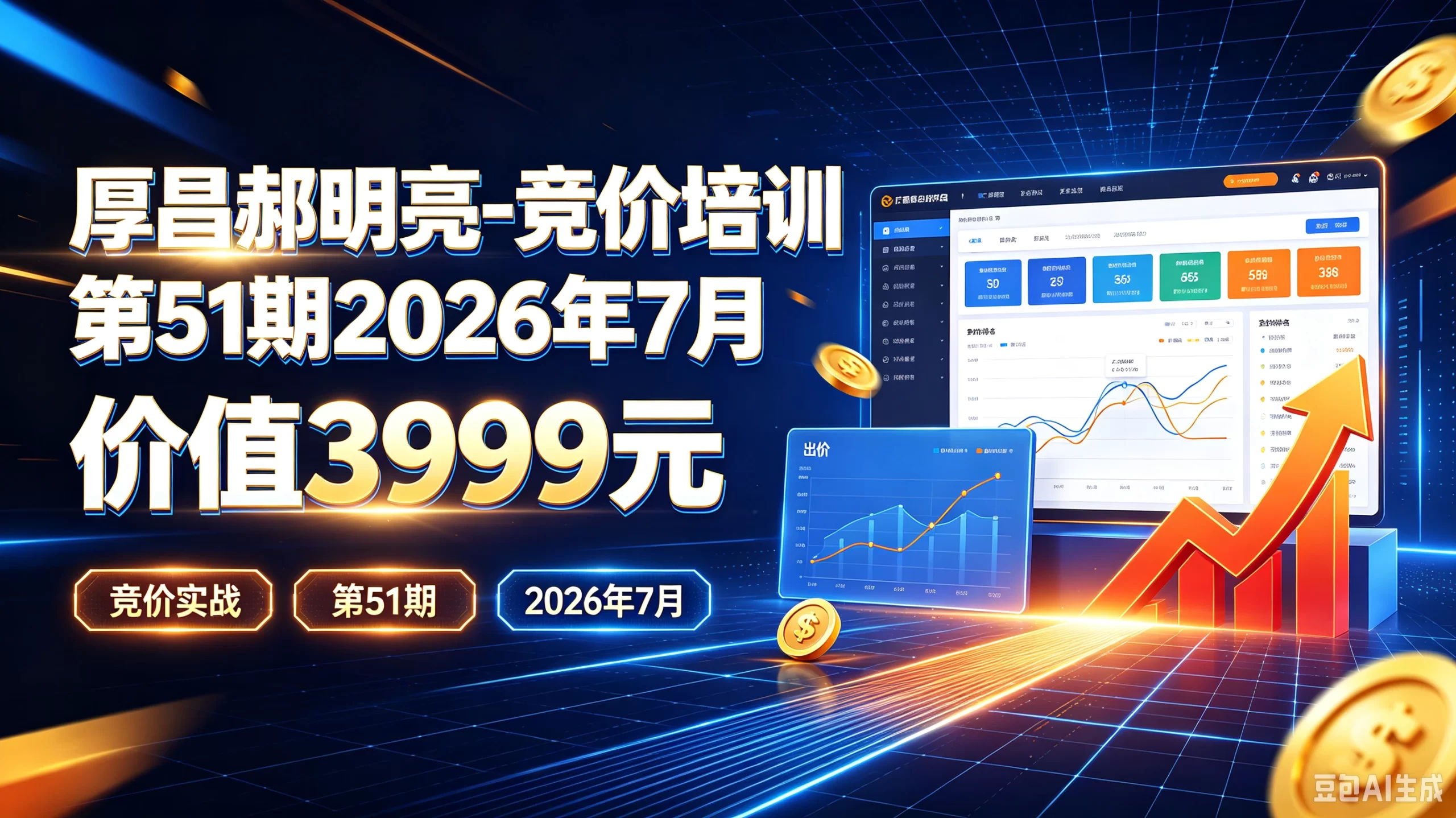 【精】厚昌郝明亮-竞价培训第51期2026年7月价值3999元，竞价实战、第51期、2026年7月-茄子学堂-学必富
